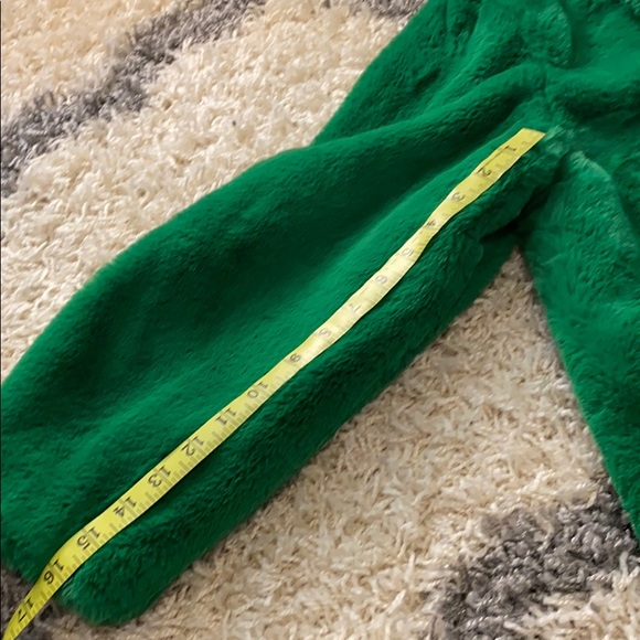 Warm green teddy coat nwot - Picture 4 of 9